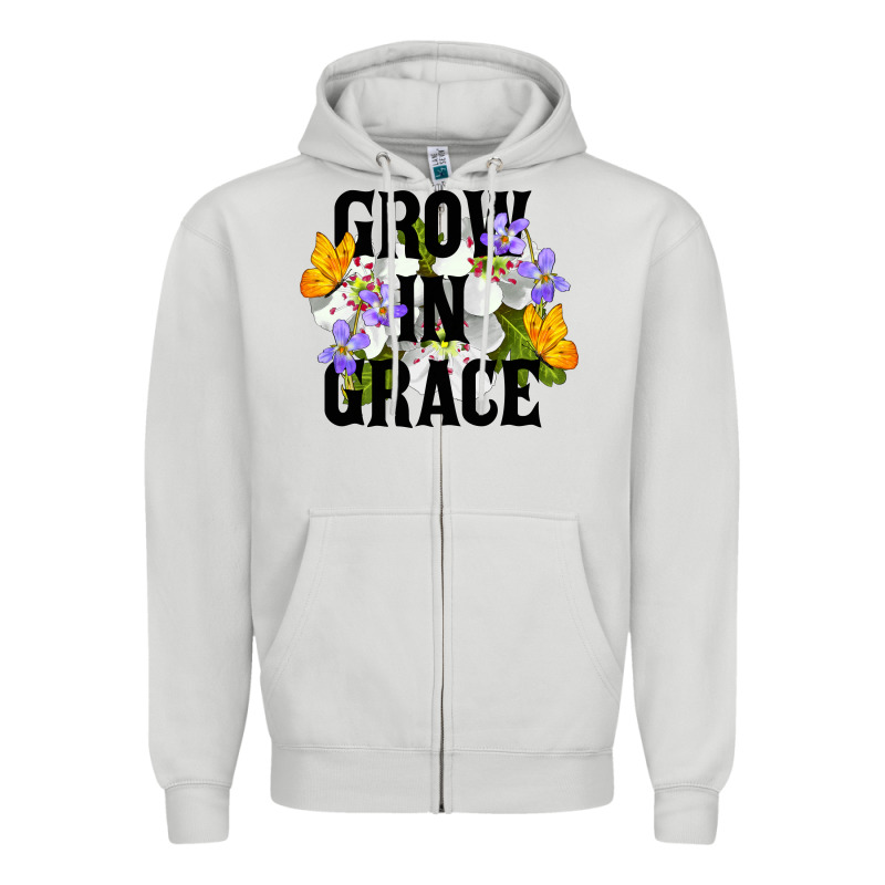 Grow In Grace Zipper Hoodie by LillyAllenDesigns | Teevron