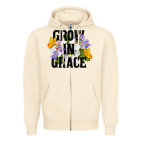 Sandshell Grow In Grace Zipper Hoodie - LillyAllenDesigns