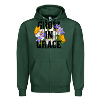 Sports Green Grow In Grace Zipper Hoodie - LillyAllenDesigns