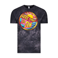 Cloud Black Here comes the sun Vintage Tee - NancyCooperArtShop