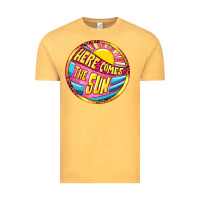 Vintage Mustard Here comes the sun Vintage Tee - NancyCooperArtShop