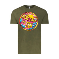 Vintage Olive Here comes the sun Vintage Tee - NancyCooperArtShop