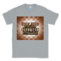 Heather Grey educated motivated elevated melanated Classic Tee - MaliasSmallBusiness