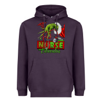 Plum grinch hand nurse educator Heavyweight Hoodie - NancyCooperArtShop
