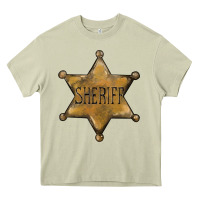 Mossy sheriff star Heavy Core Tee - BarkalooDesign