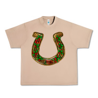 Burro Christmas Horseshoe Urban Heavy Tee - Jasminsmagicworld