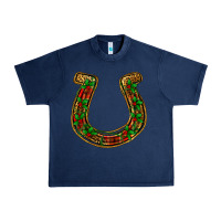 Navy Christmas Horseshoe Urban Heavy Tee - Jasminsmagicworld