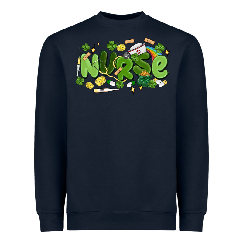 St.patrick's Day Nurse Heavyweight Sweatshirt by MaliasSmallBusiness | Teevron