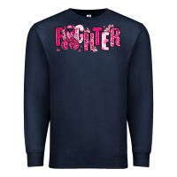 Navy Fighter Breast Cancer Premium Sweatshirt - NancyCooperArtShop