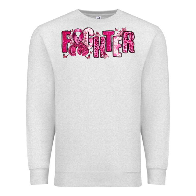 Fighter Breast Cancer Premium Sweatshirt by NancyCooperArtShop | Teevron