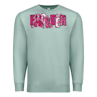 Seafoam Fighter Breast Cancer Premium Sweatshirt - NancyCooperArtShop