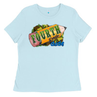 Baby Blue fourth grade dude Ladies Tee - RanaPortraitStore