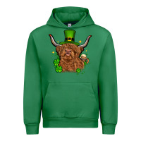 Emerald St. Patrick's Day cow Urban Hoodie - OliviaCreatesArt