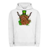 Pigment Lunar Rock St. Patrick's Day cow Urban Hoodie - OliviaCreatesArt
