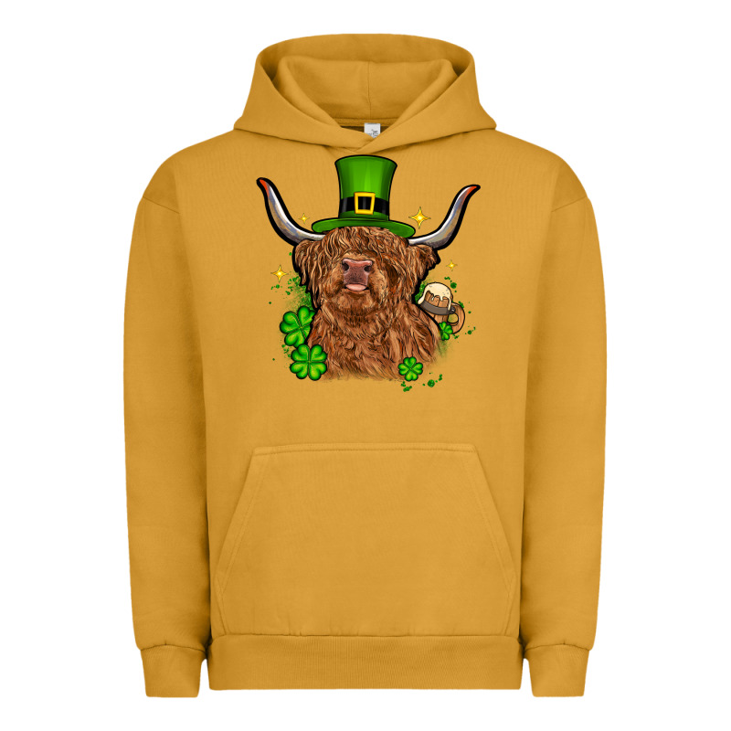 St. Patrick's Day Cow Urban Hoodie by OliviaCreatesArt | Teevron