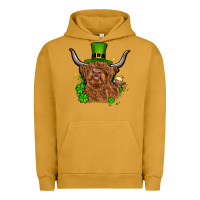 Pigment Peanut Butter St. Patrick's Day cow Urban Hoodie - OliviaCreatesArt