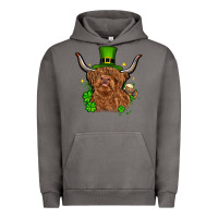 Pigment Tornado St. Patrick's Day cow Urban Hoodie - OliviaCreatesArt