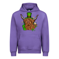 Tulip St. Patrick's Day cow Urban Hoodie - OliviaCreatesArt