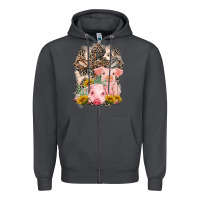 Smoke Western Pigs with Crosses Zipper Hoodie - LillyAllenDesigns
