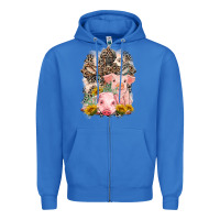 True Royal Western Pigs with Crosses Zipper Hoodie - LillyAllenDesigns