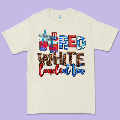 Red White Loaded Tea Premium Tee Designed By Adodesignshop