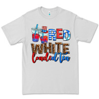 Dove Grey Red white loaded tea Premium Tee - AdoDesignShop