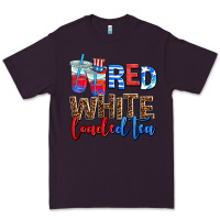 Plum Red white loaded tea Premium Tee - AdoDesignShop