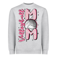 Heather Grey volleyball mom Heavyweight Sweatshirt - MaliasSmallBusiness