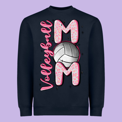 Volleyball Mom Heavyweight Sweatshirt Designed By Maliassmallbusiness