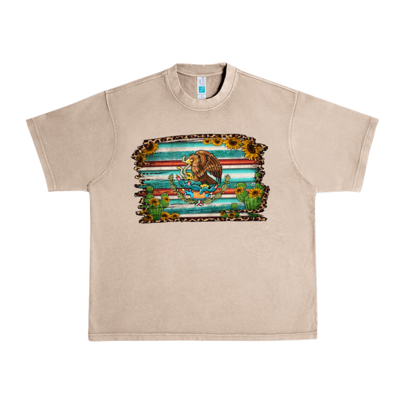 Cactus Turquoise Serape Leopard Mexican Flag Urban Heavy Tee by Jasminsmagicworld | Teevron