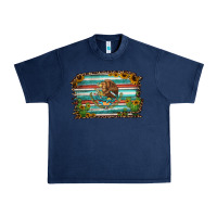Navy cactus turquoise serape leopard mexican flag Urban Heavy Tee - Jasminsmagicworld