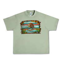 Oil Green cactus turquoise serape leopard mexican flag Urban Heavy Tee - Jasminsmagicworld