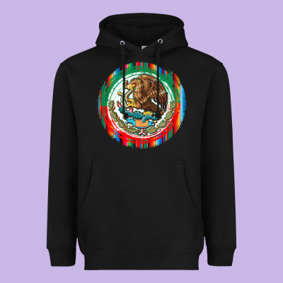 Mexico Coat Of Arms Heavyweight Hoodie Designed By Texasbilliewilder