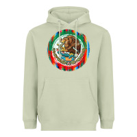 Matcha Mexico Coat of Arms Heavyweight Hoodie - texasbilliewilder