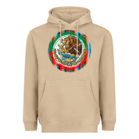 Mushroom Mexico Coat of Arms Heavyweight Hoodie - texasbilliewilder