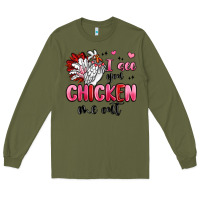 Army Green i see you chicken out Long Sleeve Tee - MaliasSmallBusiness