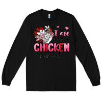 Black i see you chicken out Long Sleeve Tee - MaliasSmallBusiness