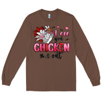 Chestnut i see you chicken out Long Sleeve Tee - MaliasSmallBusiness