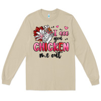 Mushroom i see you chicken out Long Sleeve Tee - MaliasSmallBusiness