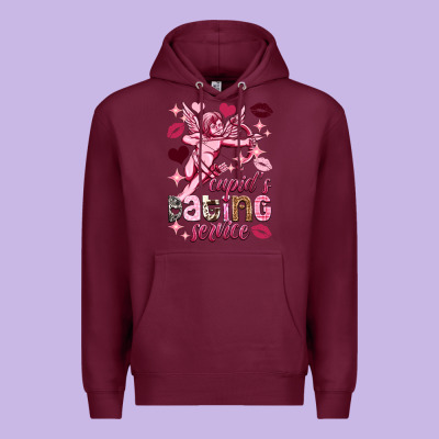 Cupid's Dating Service Valentine's Day Premium Hoodie Designed By Howdyjamesfarm