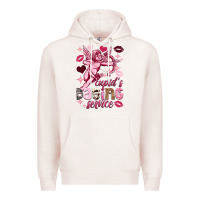 Pale Pink Cupid's dating service Valentine's Day Premium Hoodie - HowdyJamesFarm