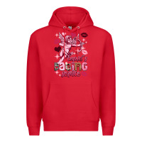 Red Cupid's dating service Valentine's Day Premium Hoodie - HowdyJamesFarm
