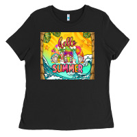 Black hello summer gnomes Ladies Tee - Zillion Design Studio