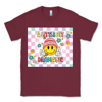 Burgundy a little bit dramatic retro Classic Tee - MaliasSmallBusiness
