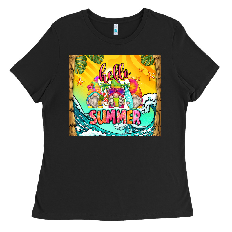 Hello Summer Gnomes Ladies Tee by Zillion Design Studio | Teevron