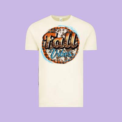Fall Vibes Vintage Tee Designed By Adodesignshop