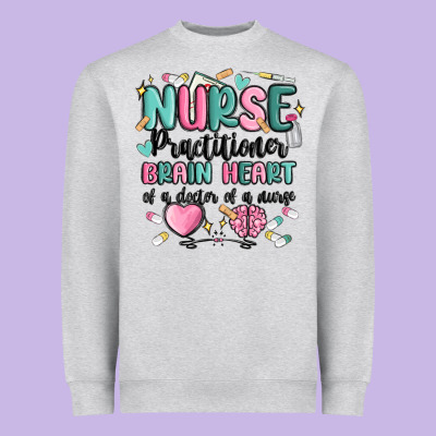 Nurse Practitioner Heavyweight Sweatshirt Designed By Maliassmallbusiness