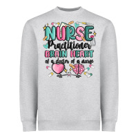 Heather Grey nurse practitioner Heavyweight Sweatshirt - MaliasSmallBusiness