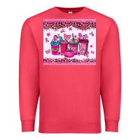 Cardinal Breast Cancer coffee cups Premium Sweatshirt - NancyCooperArtShop