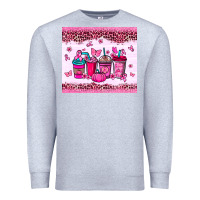 Heather Grey Breast Cancer coffee cups Premium Sweatshirt - NancyCooperArtShop